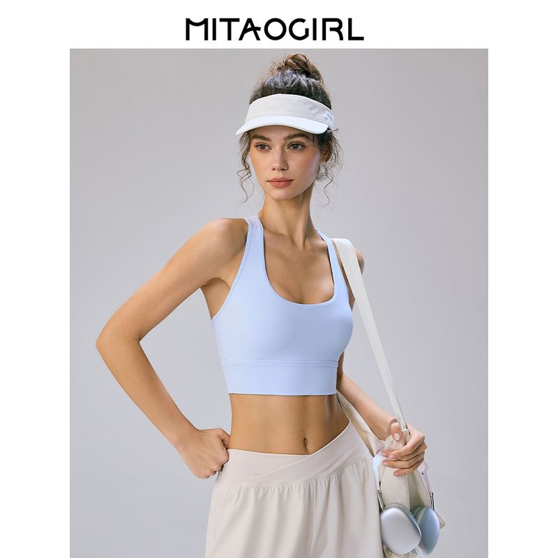 Mitaogirl Kendall Sports Tops Women's Beauty Back Underwear Running Bra I-Shaped Vest Fitness Yoga Wear Summer
