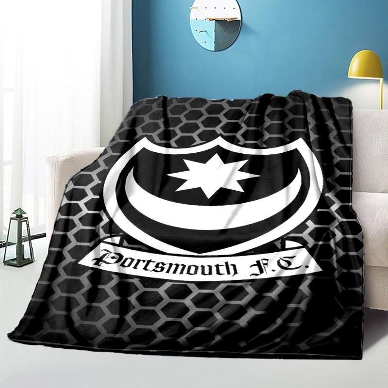 Ports Fc Crest Printed Throws Blanket Soft Flannel Blankets for Couch Bed Gifts for Men Women Picnic Blanket Christmas Gifts