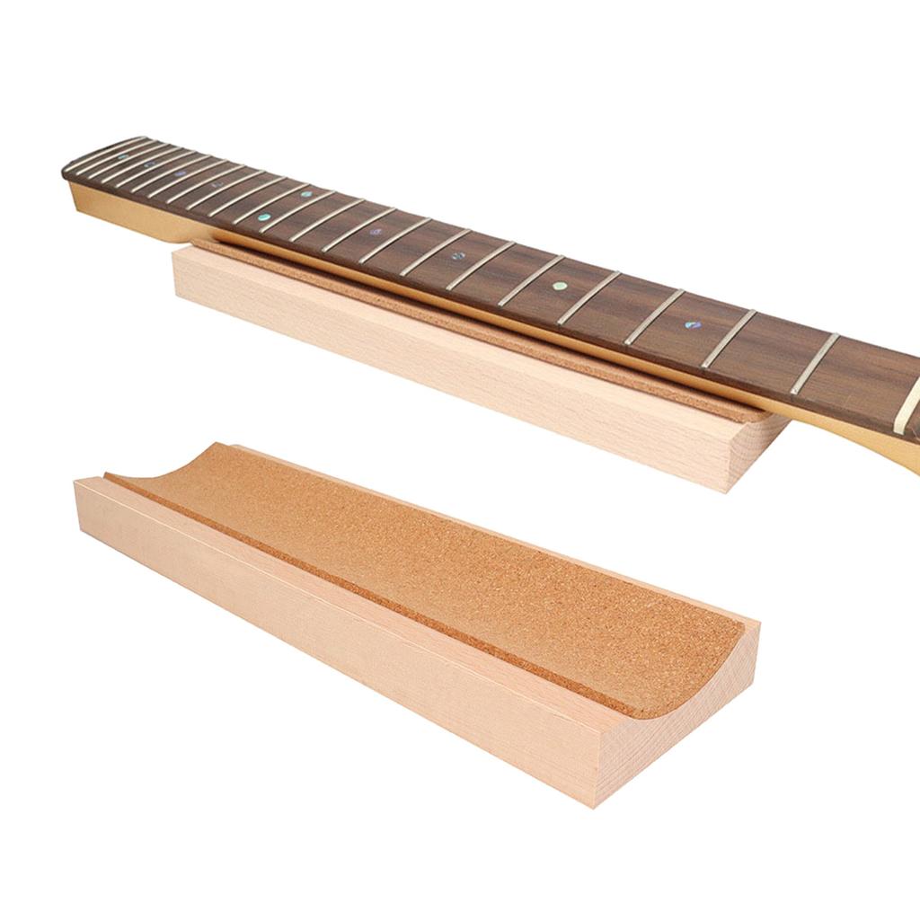 Guitar Bass Neck Cradles Support Pillow Wood Long Guitar Neck Support Display Stand for Repair, Maintenance and Cleaning