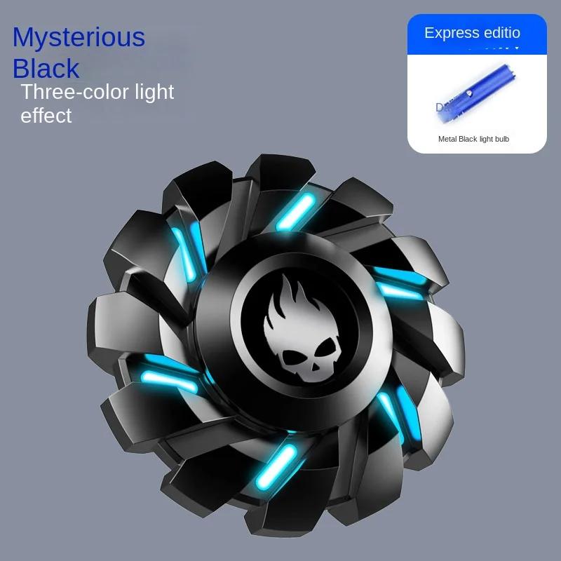 Kid Adult Stress Relief Toy Luminous Fidget Spinner EDC Metal High-grade Stress Relief  Rainbow Light Fingers Toy Relief Hobbies