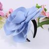 Luxury Fabric Flower Headband for Women Oversized Cloth Hairband for Party Evening Events Elegant Boho Bridal Hair Accessory