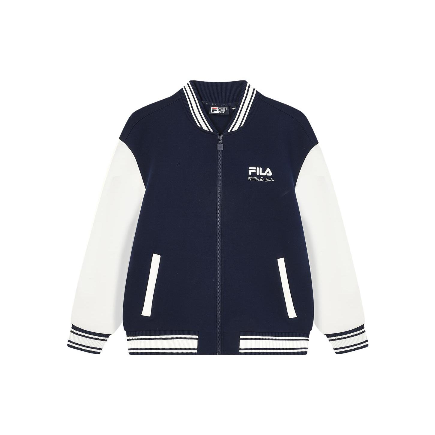 FILA ORIGINALE Baseball Jacket Men s Dark Silent Blue F11M349501F-DB L