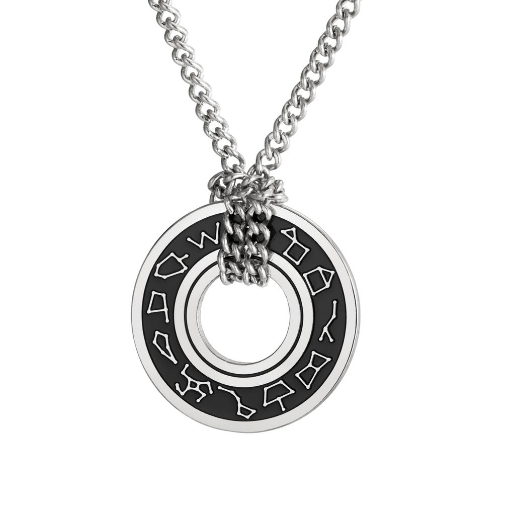 LIKGREAT 12 Zodiac Signs Necklace for Men Women Astrology Constellation Pendant Chain Stainless Steel Pagan Witchy Jewelry Gift