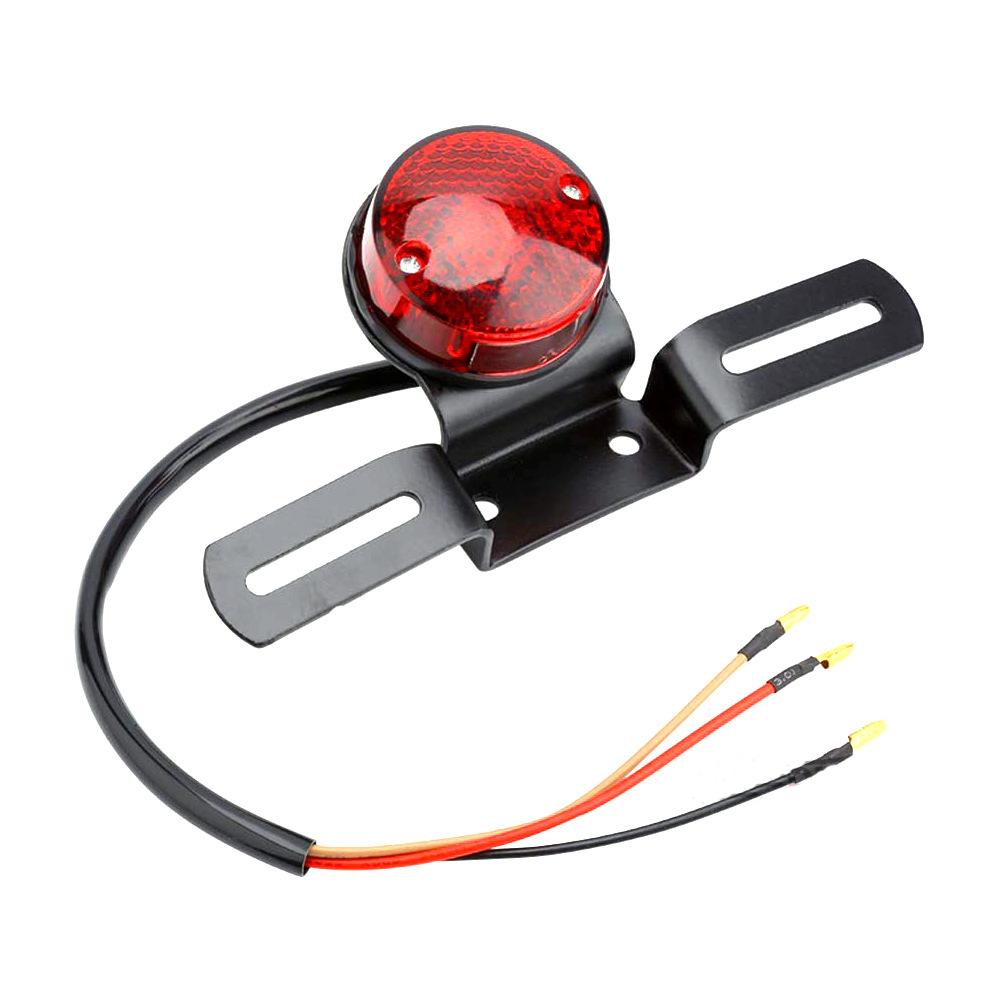 Motorcycle Tail Light 12V Halogen Moto Rear Lights Brake Stop Light For Harley Honda Cafe Racer Custom Bobber Chopper