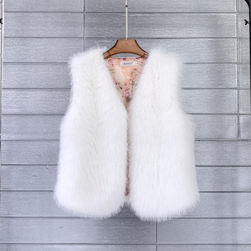 Женский безрукавный жилет из искусственного меха Осень/Зима 2025 Medium