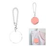 Set of 12 Acrylic Circles with Silver Chain Attachments for Crafts Personalized Creation Keychain Pendant Accessory