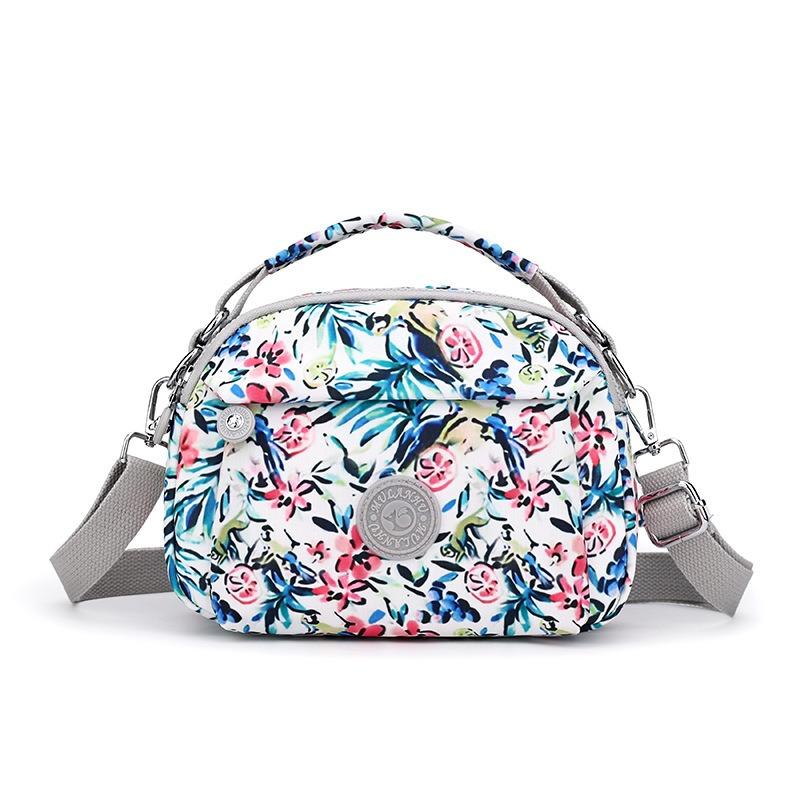 Modische bedruckte Schultertasche neu Mehrfachfach lässiger Trend Umhängetasche Nylon vielseitige Tasche Damen