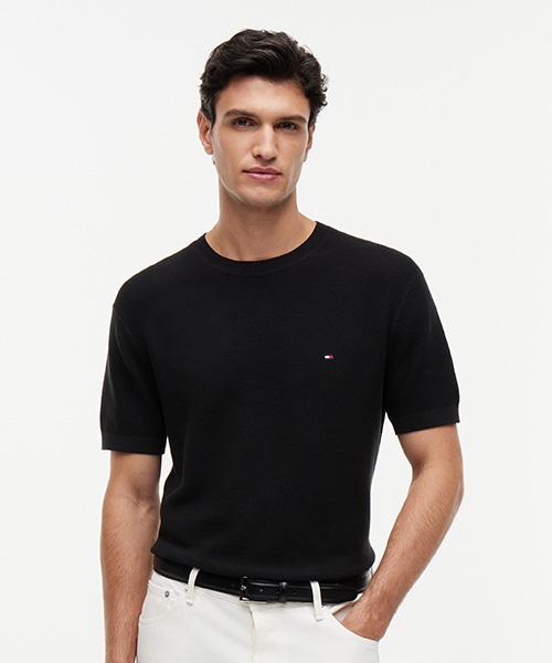 TOMMY HILFIGER Cool Touch Structure Pullover (T12G1Kpo290Mt2Bds)