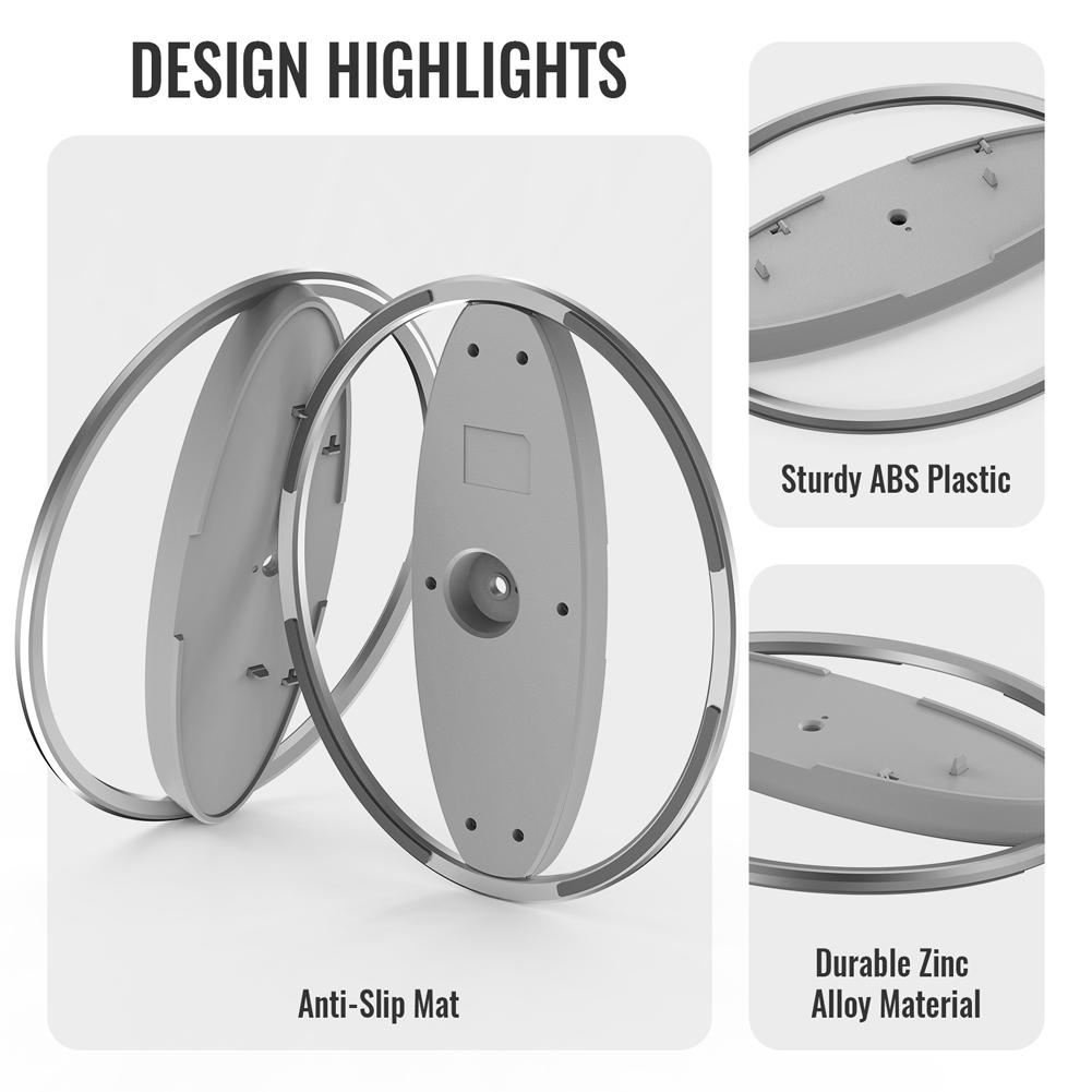 Portable Metal Vertical Stand Game Console Host Stand Anti-Slip Base Holder Base Stand Replacement for PS5 Pro/PS5 Slim/PS5