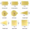 100pcs/set Cake Base Boards Paper Board Shape Dessert Tray Golden Mousse Mat Bottom Foam Christmas Cake Decoration Tools