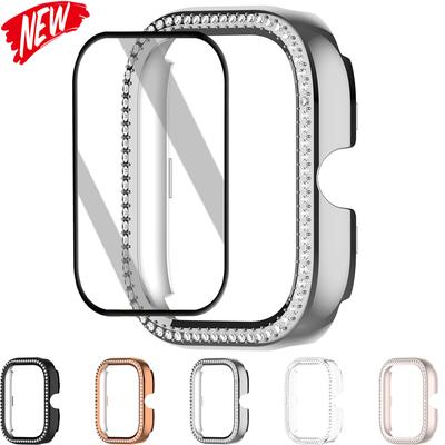 Etui na PC+membrana kompozytowa do zegarka Redmi 5/4 Ochraniacz ekranu+Folia Diamentowa Osłona do zegarka Smartwatch Redmi 4/5 Akcesoria zderzakowe