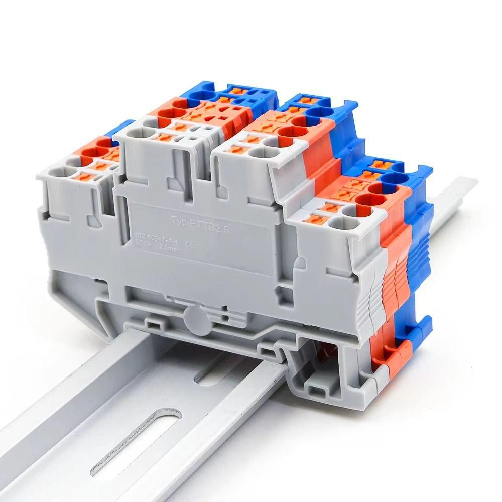 4Pcs PTTB-2.5 PTTB-2.5 Terminal Block  for Industrial Electrical Cabinet Wiring