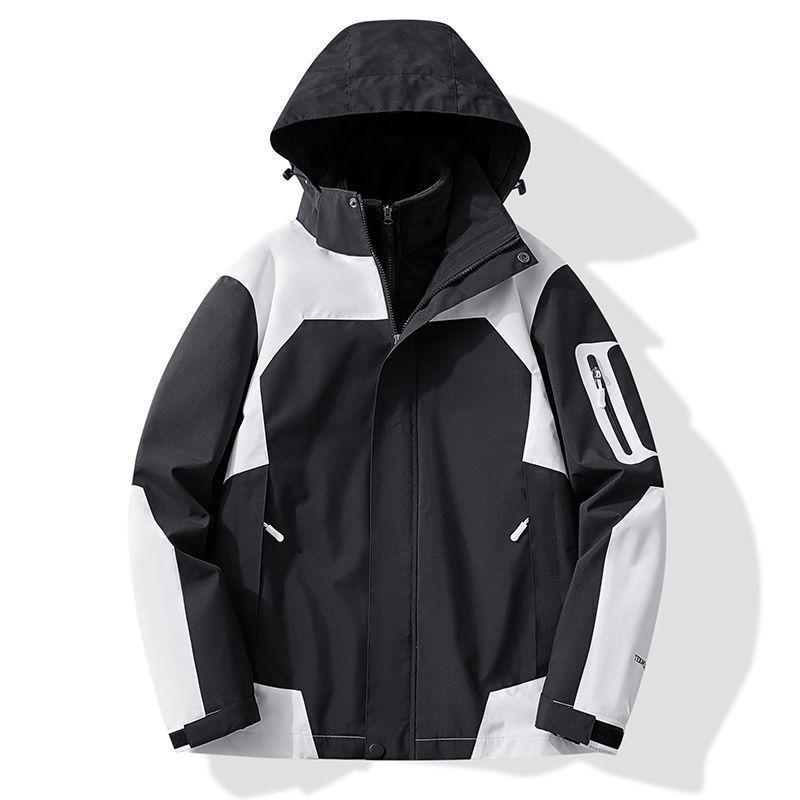 Luotuo Unisex 3-in-1 Detachable Waterproof Ski Jacket with Hood for 2025 Autumn/Winter