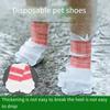 Einweg Haustier Hundeschuhe Socken Fußabdeckung wasserdicht und verschmutzte Schuhüberzieher fallen nicht leicht ab Teddybär Hund spazieren gehen Magie