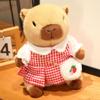 Dress Up Capybara Plush Doll Cartoon Capibara Fluffty Doll Cute Capybara Plush Toy  Home Decor