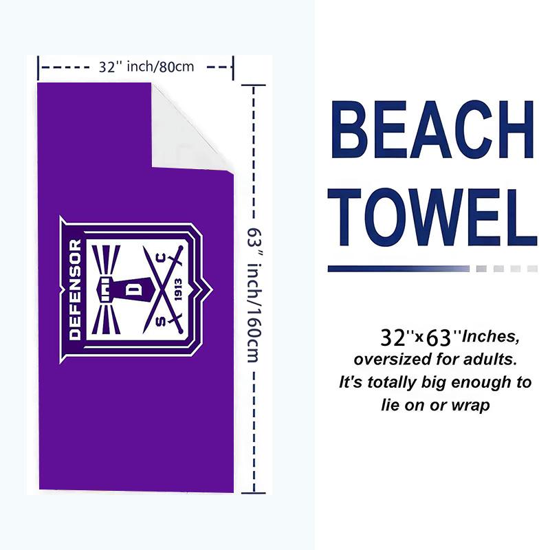 Defensor Sporting Print Beach Towel, Large Soft Quick Dry Towel for Beach Camping Swimming