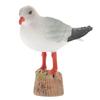 1pc Seagull Statue Red-billed Gull Model Nautical Seagull Figurine Miniature Home Decoration Plastic Seagull Figure For Car