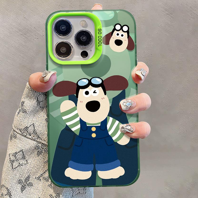 Applicable To Nova12 Huawei Mobile Phone Case Vivos17 Cute Boss Dog Opporeno9 Color Silver Matte Xiaomi 13