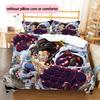 Cartoon Pattern Bedding Quilt Set Quilt Cover Pillowcase Home Decoration Birthday Gift (1 * Duvet Cover + 2 * Pillowcase, Without Core)