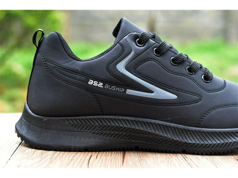 Men's Waterproof Leather Sneakers - Non-slip, Breathable, Casual Korean Style for Autumn/Winter