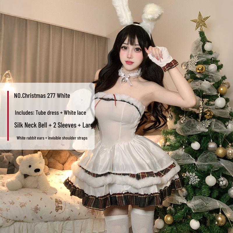 2025 Weihnachten Pailletten Schleife Neckholder Trägerlos Bodycon Mini Kleid