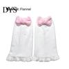 Girls Leg Warmers 1 Pair Women Pink Bow Plush Autumn Winter Japanese Style Sweet Ruffles Socks for Daily Wear