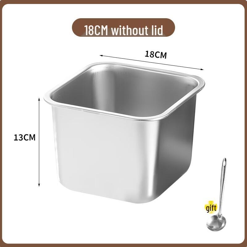 304 Stainless Steel Square Seasoning Bowl