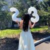 Balloon Birthday Scene Decoration, Trunk Surprise, Baby's First Birthday Party Supplies, Aluminum Foil Number 2