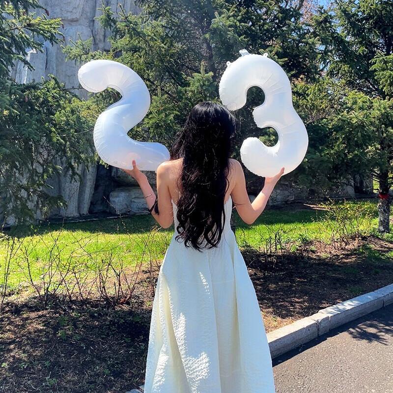 Balloon Birthday Scene Decoration, Trunk Surprise, Baby's First Birthday Party Supplies, Aluminum Foil Number 2