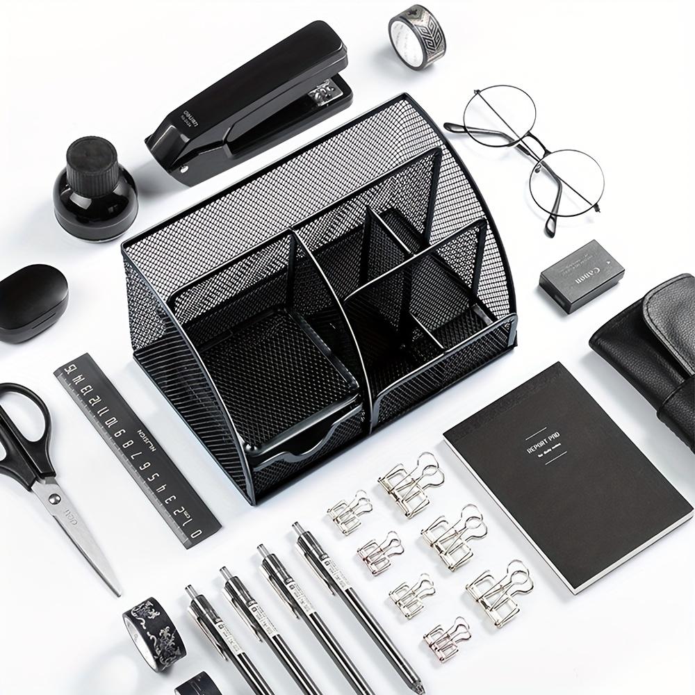 1 st Multicells Metall Kreativ Pennhållare Pennhållare Partihandel Multifunktionell Kontorsmaterial Förvaringslåda Skrivbordsförvaringslåda