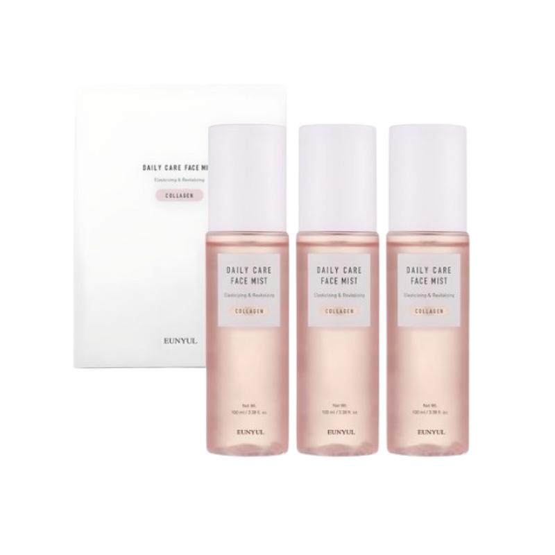 

[EUNYUL] Daily Care Collagen Facial Mist Spray – Korean Hydrating Toner Mist for Firming & Moisturizing, 100ml x 3 Bottles 100ml x 3 Bottles