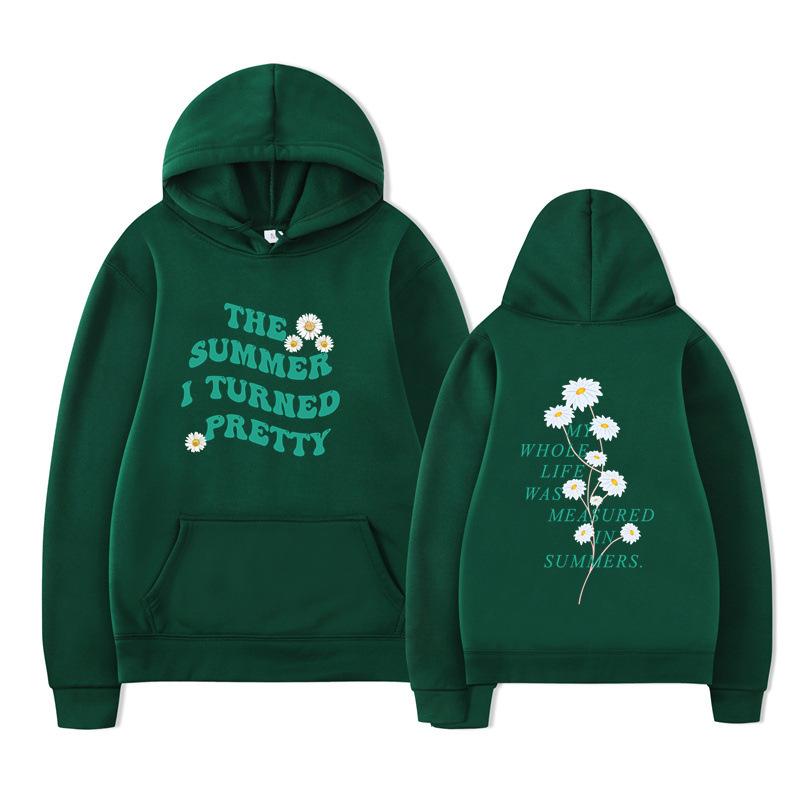 The Summer I Turned Pretty Print Fashion Sweatshirt Hip Hop Casual Unisex Autumn Winter Fleece Streetwear Tops Sudaderas