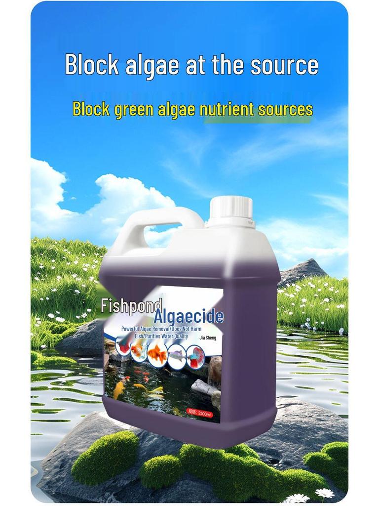 Outdoor Fish Pond Green & Brown Algae Remover - Enhances Water Quality