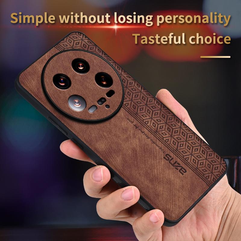 AZNS For Xiaomi 14 Ultra Case Pattern Leather+TPU Drop Protection Phone Cover
