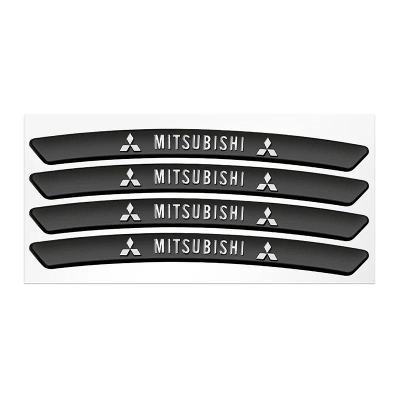 

4Pcs Aluminum Car Emblem Wheel Rims Sticker Decoration Badge Decal Styling For Mitsubishi Ralliart Lancer Outlander Pajero ASX For Mitsubishi чёрный