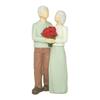 Resins Decorative Statue Commemorates Special Anniversaries Romantics Loving Elderly Couple Sculpture for Valentines Day