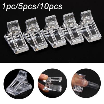 1Pc/5Pcs/10Pcs Gel Fixing Gel Επέκτασης Νυχιών Μύτης Νυχιών Διαφανής Γεννήτρια Επέκτασης Νυχιών Γρήγορης κατασκευής Εργαλείο Clip Art Nail