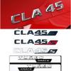 FUP1  3D ABS Chrome For Mercedes CLA 45 S AMG C117 C118 CLA45S TURBO Car Trunk Badge Emblem Logo Sticker Letters Auto Accessories