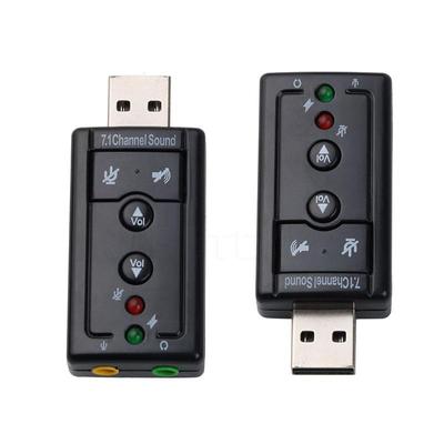 7,1 Kanal Externe Soundkarte Mini 3,5 MM USB 2,0 Stereo 3D Sound Kopfhörer Schnittstelle Mikrofon Audio Lautsprecher Adapter Telefon Tablet