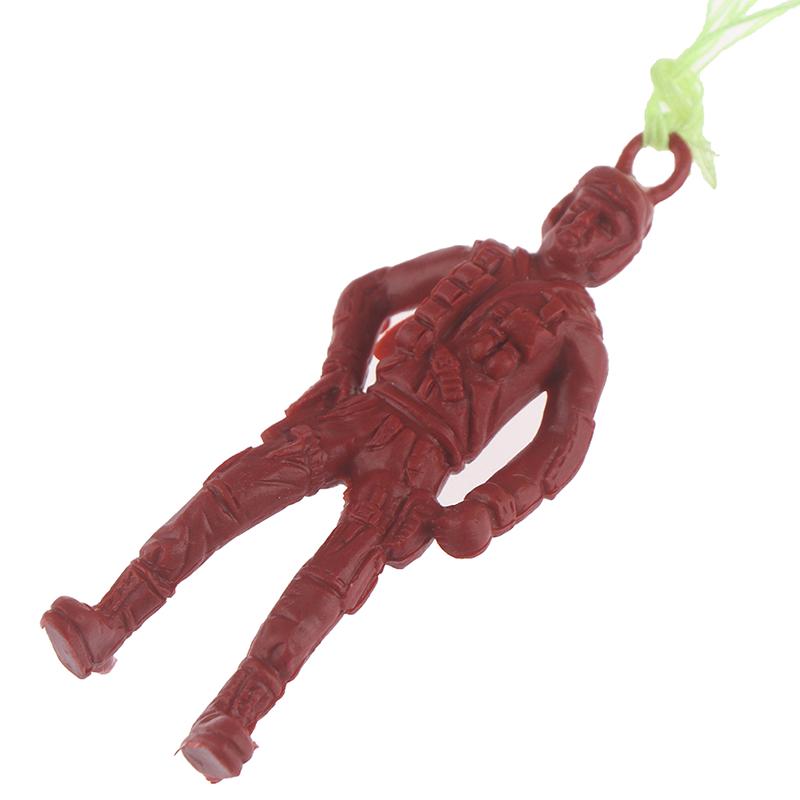 4Pcs Plastic Ejecting Parachute Toy Outdoor Soldier Hand Throwing Parachute Toy