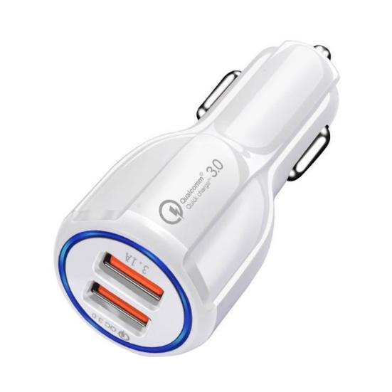 Dual USB 3.1A Fast Quick Charge QC 3 Car Charger Cigarette Lighter Adapter