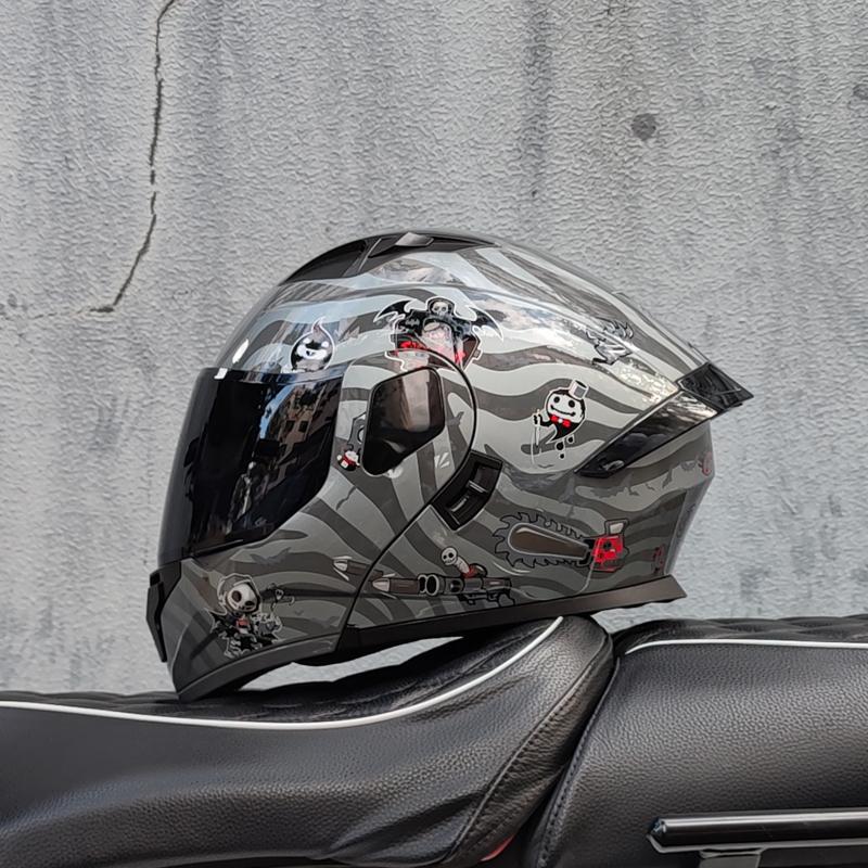 

ORZ Унисекс Мотоциклетный Шлем Сертификация DOT Двойные Линзы Поперечное сечение Шлем Защитный Модульный Флип Шлем Шлем С Козырьком XXL