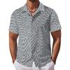 Men's Summer Casual Cuban Collar Short Sleeve Shirt