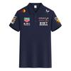 Red Bull Rennteam Verstappen Kleidung F1 Formel Racing Kleidung 2026 Sommer Herren Baumwoll-Polohemd