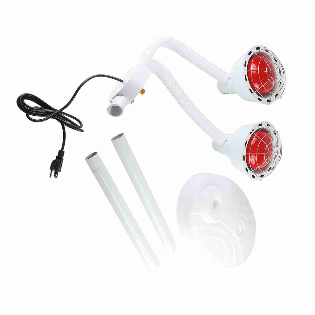 Double Head Adjustable Infrared Light Heating Therapy Floor Stand Beauty Treatment Lamp