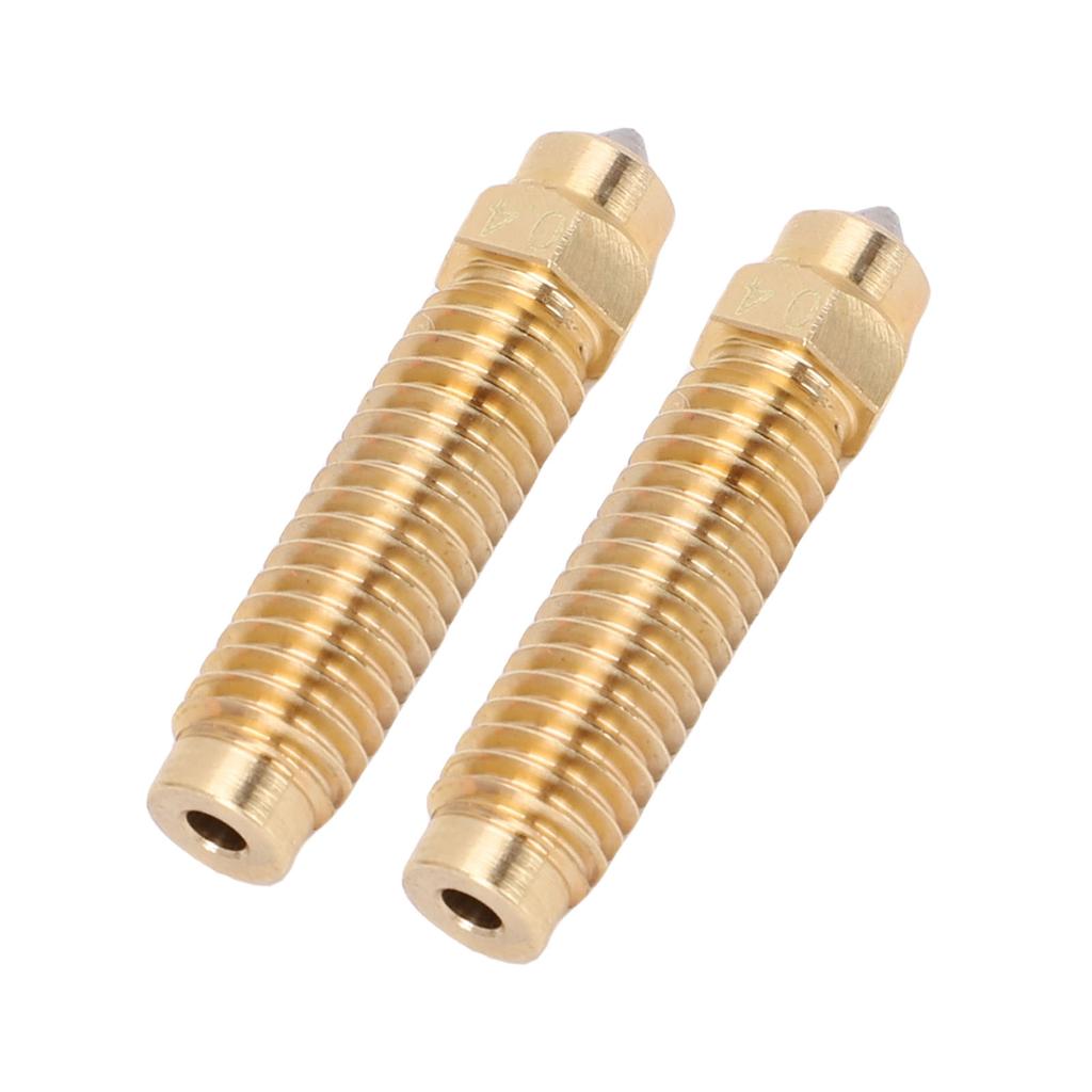  2PCS 0.4mm Nozzles  Carbon 3D Printer Brass Hardened Steel High  Bimetal Nozzle 