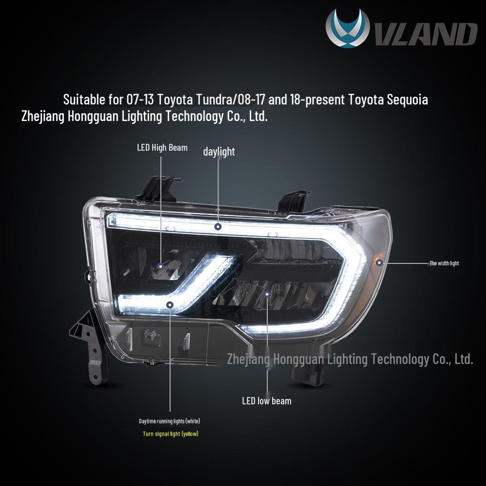 LED Headlight Assembly for 07-13 Tundra & 08-18 Sequoia