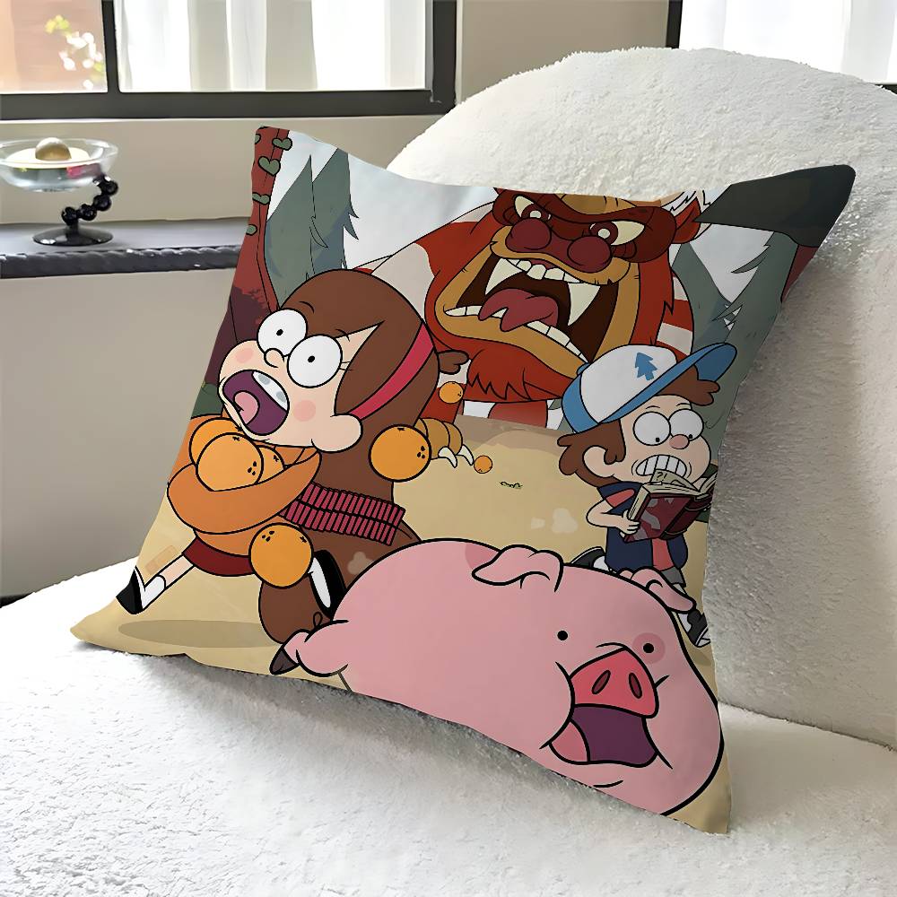Gravity Falls Stitch Lucky Dragon Pillow Cover Sofa Cushion Cover Home Room Decoration Children Gift