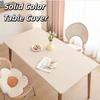 Rectangular Imitation Sheepskin Tablecloth Full Wrapped Smooth Elastic Tea Table Cloth Anti-splash Water Party Supply