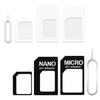 Set Adaptor Universal 4 în 1 pentru Telefon Mobil, Convertor de la Cartelă Nano SIM la Micro SIM Standard, pentru Smartphone, Router Wireless USB 4G LTE